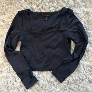 House of Harlow 1960 Black Crop Top